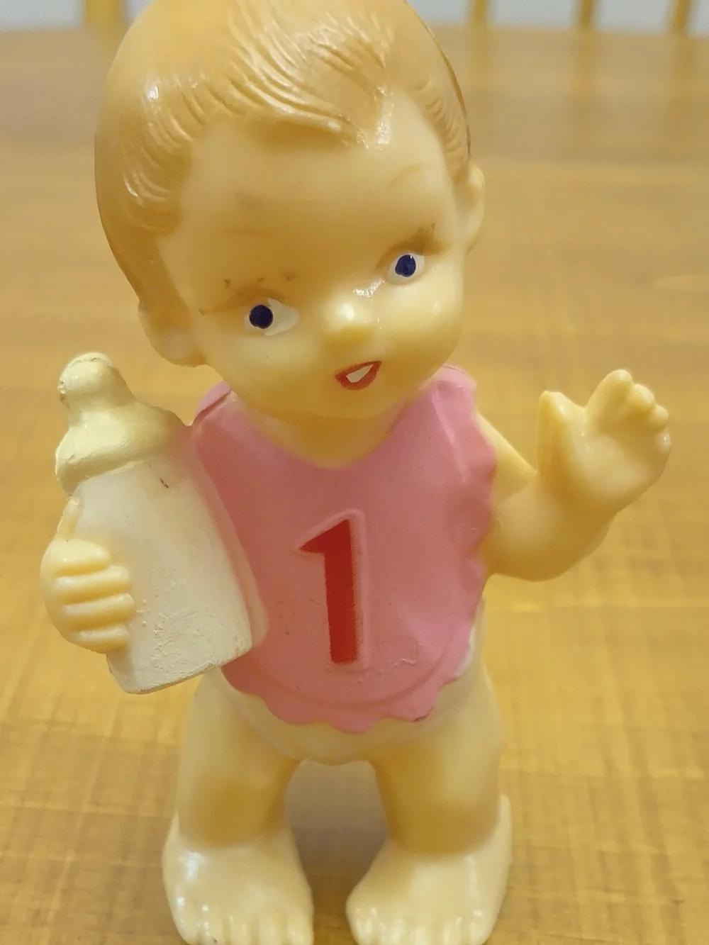 Vintage Wilton Baby Girl 1st Birthday Cake Topper